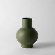 Large Strøm Vase - Deep Green